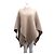 Burberry Sciarpa e mantella poncho a quadri in lana Marrone