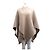 Burberry Sciarpa e mantella poncho a quadri in lana Marrone - vista 9