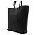 Saint Laurent Sac cabas Shopper North South en cuir de veau noir avec bandoulière - vue 2