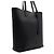 Saint Laurent Sac cabas Shopper North South en cuir de veau noir avec bandoulière - vue 3