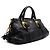 Prada Borsa Tote e a tracolla in pelle di vitello nera morbida con logo Nero - vista 3