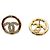 Orecchini Chanel Circle CC oro D'oro - vista 4