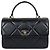 Trendy CC Chanel Borsa CC Medium Flap Trendy Serie Nero e Oro