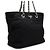 Prada Schwarze gesteppte Nylon-Shopper-Schultertasche mit Kette - Ansicht 3