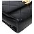 Chanel Borsa a spalla con patta in pelle nera e catena in metallo dorato Nero - vista 5