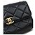 Chanel Borsa a spalla con patta in pelle nera e catena in metallo dorato Nero - vista 8