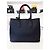 Prada Borsa a Tracolla Tote Saffiano Double Gold Nera Nero - vista 6