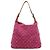 Louis Vuitton Bolso de hombro slouchy de denim rosa - vista 3