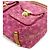 Louis Vuitton Bolso de hombro slouchy de denim rosa - vista 6