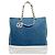 Chanel Borsa a tracolla in denim bicolore con catena Multicolore