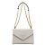 Prada Monochrome Schultertasche und Crossbody-Bag aus weißem Saffiano-Leder mit Kette