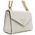 Prada Monochrome Schultertasche und Crossbody-Bag aus weißem Saffiano-Leder mit Kette - Ansicht 3