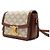 Céline Borsa a spalla e a tracolla Triomphe Small in tela bianca Bianco - vista 2