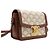 Céline Borsa a spalla e a tracolla Triomphe Small in tela bianca Bianco - vista 3