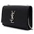 Saint Laurent Bolso de hombro y bandolera Classic Kate Small Monogram con cadena plateada Negro - vista 2
