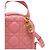 Dior Mini zaino da donna in pelle di agnello Cannage rosa - vista 9