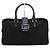 Fendi Bolso Tote Maletín Juka de Lona Negra Negro