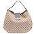 Gucci Borsa a tracolla hobo in jacquard logo GG Marrone