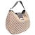 Gucci Borsa a tracolla hobo in jacquard logo GG Marrone - vista 2