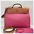 Hermès Borsa Tote Hermes Herbag MM Rosa - vista 14