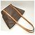 Borsa Shopping Tote Louis Vuitton Monogram Marrone - vista 3
