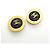 Chanel Clip Earrings in Black and Gold Golden - view 2