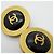 Chanel Clip Earrings in Black and Gold Golden - view 7