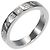 Bulgari Bvlgari B.Zero1 Essential Logo Band 18K White Gold and Diamond Argenté