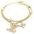 Bracciale con ciondoli placcati oro Louis Vuitton D'oro