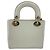 Sac à épaule Lady Mini Christian Dior Blanc - vue 2