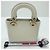 Sac à épaule Lady Mini Christian Dior Blanc - vue 3