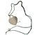 Colar Tiffany & Co. com Pendente Coração Cat Street Limited Hardware prateado