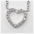 Pendente Tiffany & Co. Metro Heart in oro bianco 18K e diamanti Mini Argento - vista 3