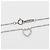 Pendente Tiffany & Co. Metro Heart in oro bianco 18K e diamanti Mini Argento - vista 4