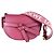 Borsa a tracolla in pelle Loewe Gate Dual Mini Rosa