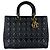 Borsa Christian Dior Lady Large in pelle di agnello Nero