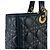 Borsa Christian Dior Lady Large in pelle di agnello Nero - vista 7