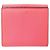 Portafoglio bi-fold da donna Fendi in pelle rosa - vista 2