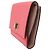 Portafoglio bi-fold da donna Fendi in pelle rosa - vista 4
