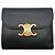 Triomphe Céline Portafoglio bi-fold da donna Celine in pelle nera Nero