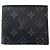 Portafoglio bi-fold Louis Vuitton Monogram Eclipse Nero Monogramma