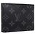 Portafoglio bi-fold Louis Vuitton Monogram Eclipse Nero Monogramma - vista 3