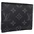 Portafoglio bi-fold Louis Vuitton Monogram Eclipse Nero Monogramma - vista 4