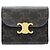 Céline Portafoglio tri-fold Celine in tela e pelle marrone - vista 2