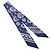Hermès HERMES Twilly Les Leopards Bandana Silk Scarf Bianco Blu Multicolore - vista 3