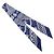 Hermès HERMES Twilly Les Leopards Bandana Silk Scarf Bianco Blu Multicolore - vista 4