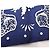 Hermès HERMES Twilly Les Leopards Bandana Silk Scarf Bianco Blu Multicolore - vista 5