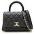 Sac à main Chanel Coco Handle 19 XXS Matelassé Noir