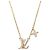 Collar de esmalte Louis Vuitton LV Iconic M01215 Dorado