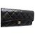 Cartera larga Chanel de piel de becerro granulada negra Negro - vista 3